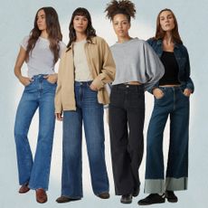 models wearing jeans